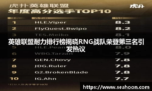 英雄联盟耐力排行榜揭晓RNG战队荣登第三名引发热议